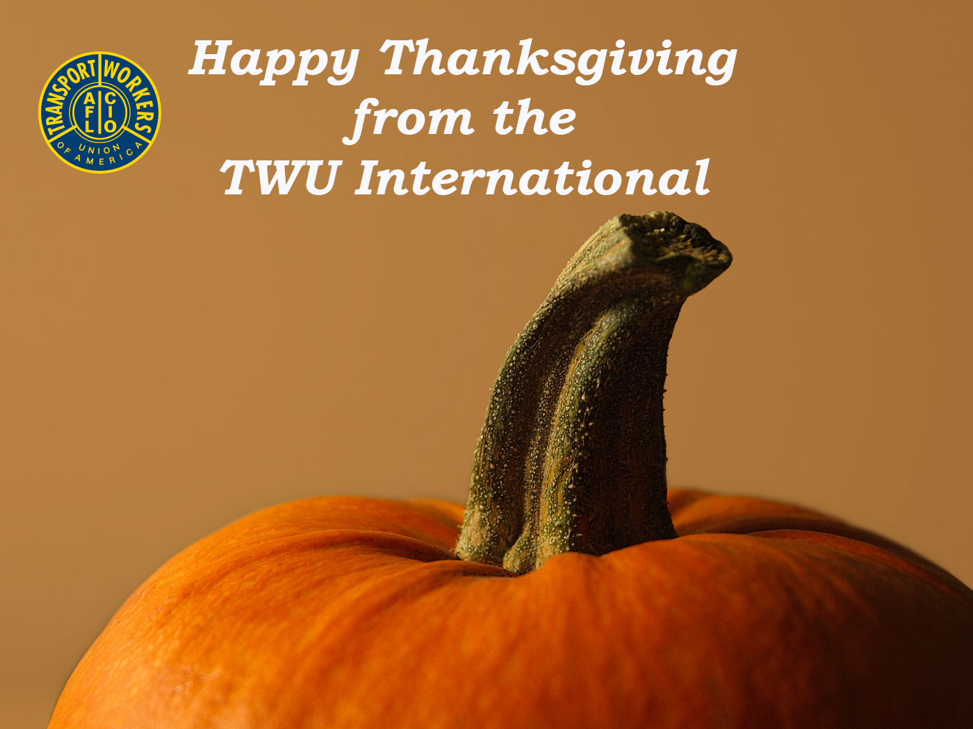 Happy Thanksgiving to You and Yours from the TWU International! – TWU