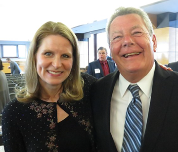 President Lombardo with AFL-CIO Sec. Treasurer Liz Shuler